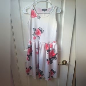 White Floral Dress